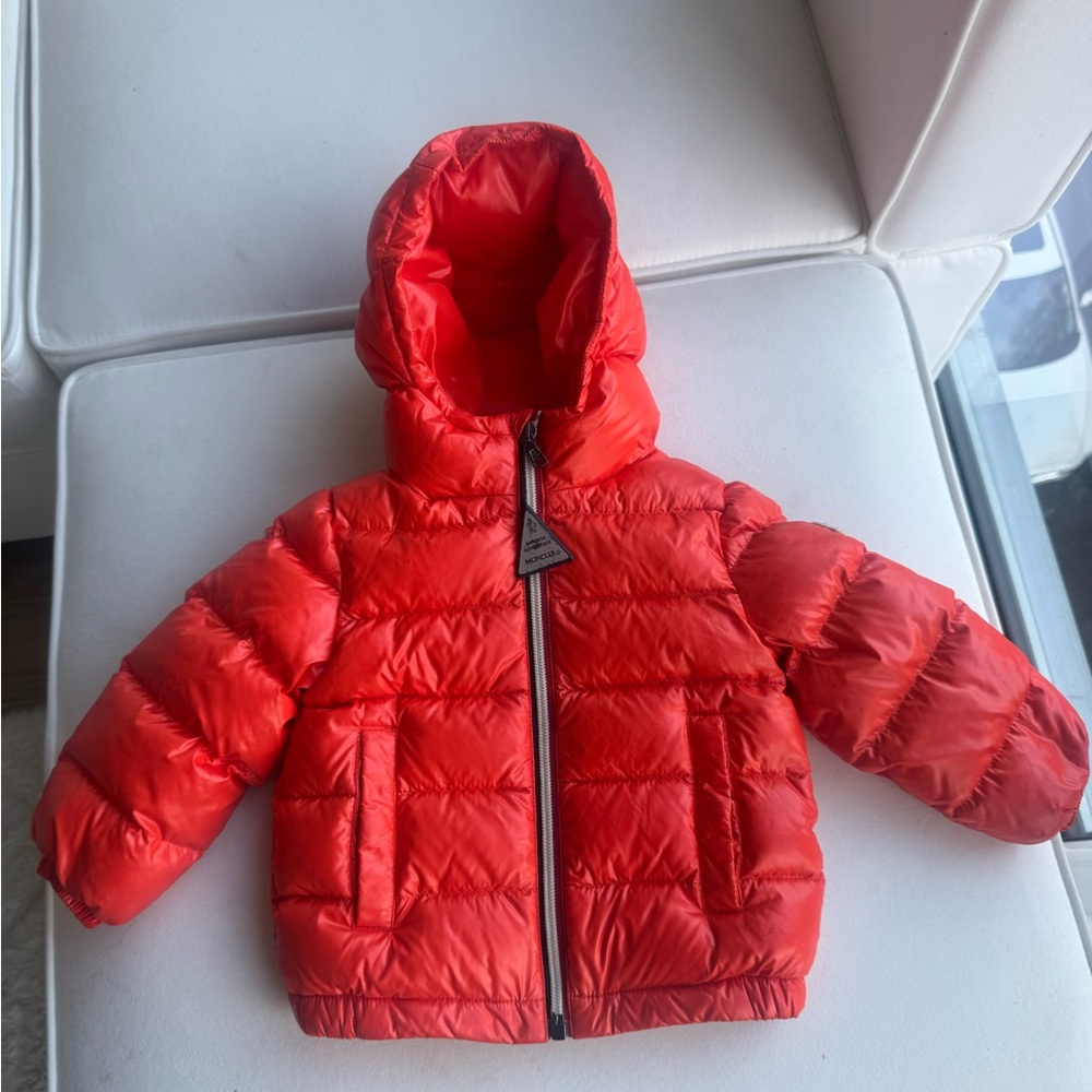 Moncler Vibrant Red Hooded Jacket
